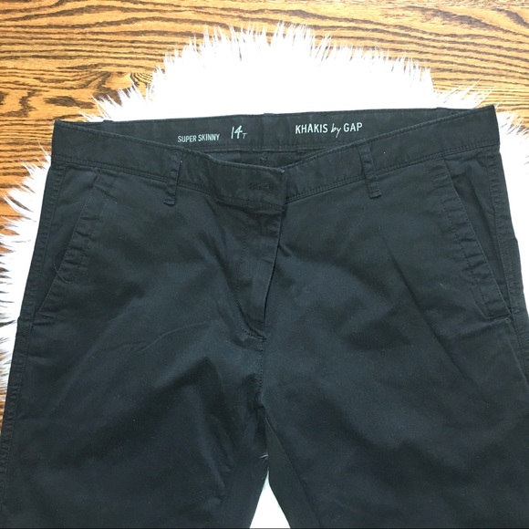 Like new Gap super skinny khakis 14Tall - Picture 3 of 5